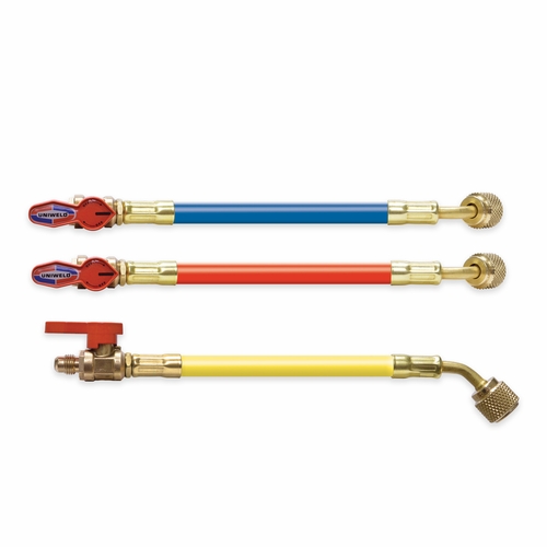 UNIWELD H3BVS 36 IN. -90cm- SOFT MAGIC BARRIER BALL VALVE HOSE SET, -R,Y,B-