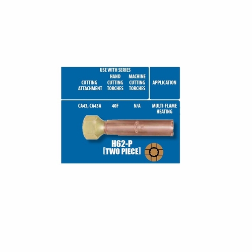UNIWELD H62-P3 / UPC 36453 2 Piece Natural Gas/Propane/Propylene Heating Tip number 3P MINIMUM ORDER