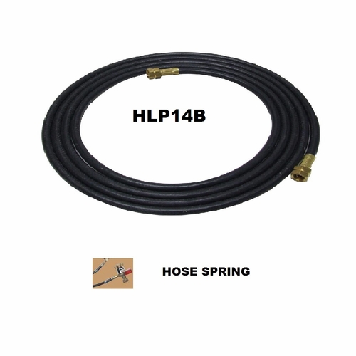 UNIWELD HLP14BS / UPC 43486 LP Hose 12.5 foot inch B inch Connection w/Spring MINIMUM ORDER 1