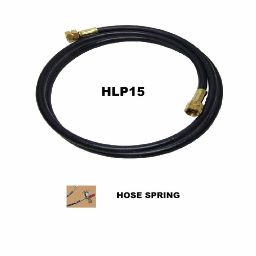 UNIWELD HLP15BSS / UPC 43489 LP Hose 10 foot   inch B inch  Connection w/2 Springs MINIMUM ORDER 1 N