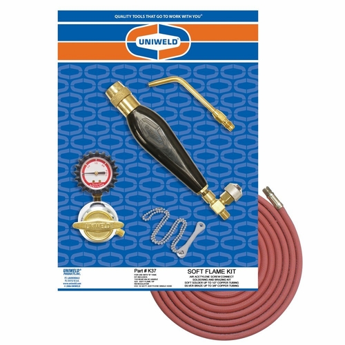 UNIWELD K37 B-AIR/ACETYLENE SOFT FLAME KIT w/TH3 - SC UPC 89100