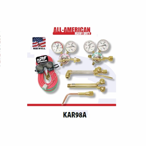 Uniweld Kar98A-4-1 / Upc 87103 All American Hvy Duty Cutting And Welding Outfit No Access Cga300 Min