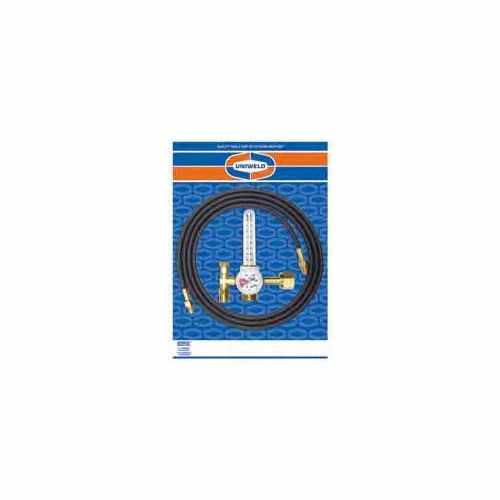 UNIWELD KFR14-8 / UPC 89524 Flowmeter Regulator Mig Kit FR14-8 w/10 foot Hose & Fittings MINIMUM OR
