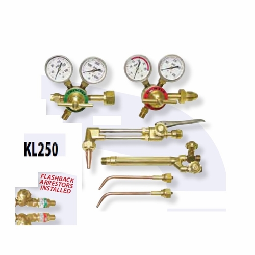 Uniweld Kl250Fb / Upc 82050 All Trades Ii Med Duty Cutting And Welding Outfit W/Fb Arrestors Cga510