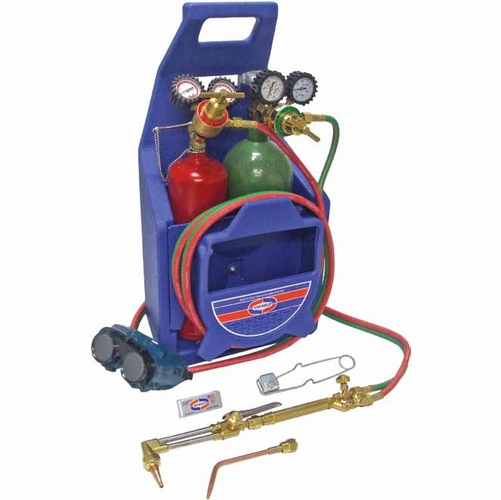 UNIWELD KL350-PFB / UPC 82172 All American Tote Med Duty Cutting and Welding Outfit w/Plastic Stand