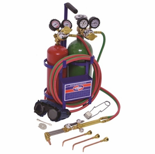 UNIWELD KL71-4C-T MC-PATRIOT WELD, BRAZE, CUT OUTFIT WITH 500S STAND & TANKS UPC 82321