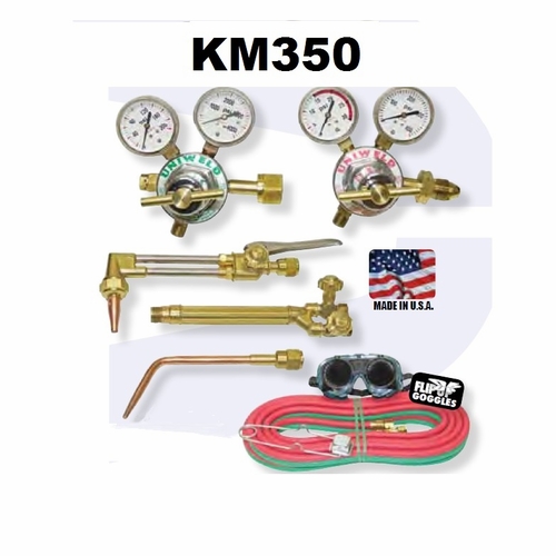Uniweld Km350-1 / Upc 82101 All American Med Duty Cutting And Welding Outfit Cga300 Minimum Order 3