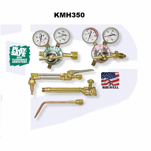 UNIWELD KMH350-4-1FB / UPC 82196 All American II Med Duty Cutting and Welding Outfit No Access w/FB