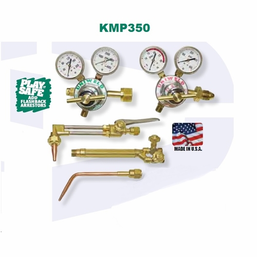 UNIWELD KMP350-4FB / UPC 82183 All American II Propane Med Duty Cutting and Welding Outfit No Access