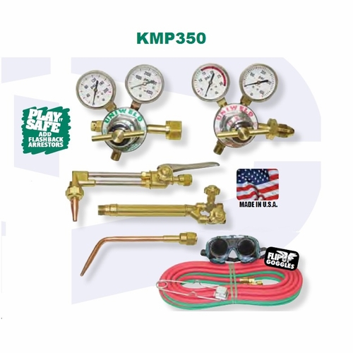 UNIWELD KMP350 / UPC 82181 All American II Propane Med Duty Cutting and Welding Outfit CGA510 MINIMU