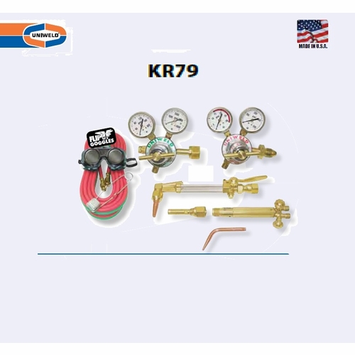 Uniweld Kr79 / Upc 84104 All American Med Duty Cutting And Welding Outfit Cga510 Minimum Order 3