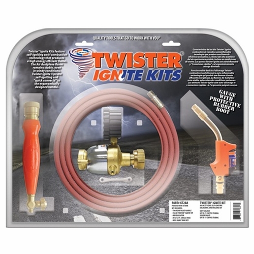 UNIWELD KT2A8 B-ACETYLENE TWISTER IGNITE SELF LIGHTING KIT (T2A-8 TIP) UPC 89656