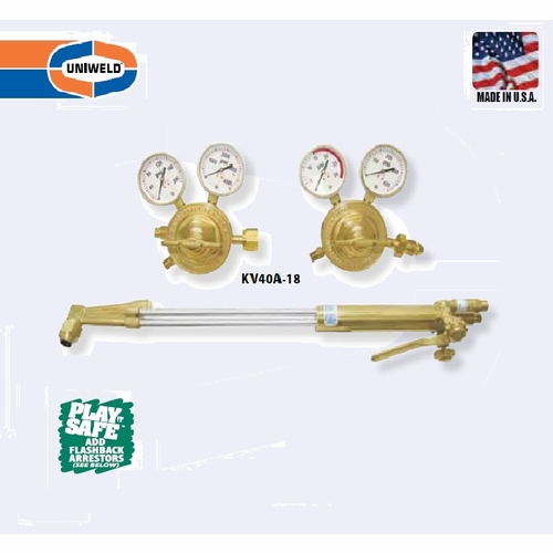 Uniweld Kv40A-18 / Upc 83100 Professional Hvy Duty Cutting And Welding Outfit Cga510 Minimum Order 2