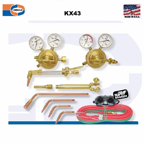 UNIWELD KX43 / UPC 83000 Roughneck Hvy Duty Cutting and Welding Outfit CGA510 MINIMUM ORDER 2