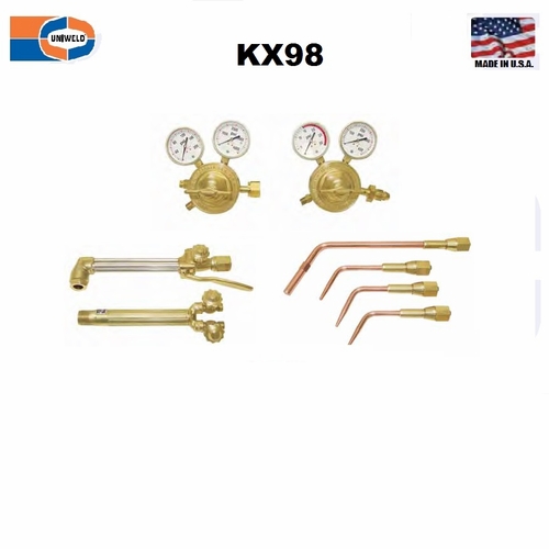 UNIWELD KX98-4-1 / UPC 86009 Roughneck Hvy Duty Cutting and Welding Outfit No Access CGA300 MINIMUM