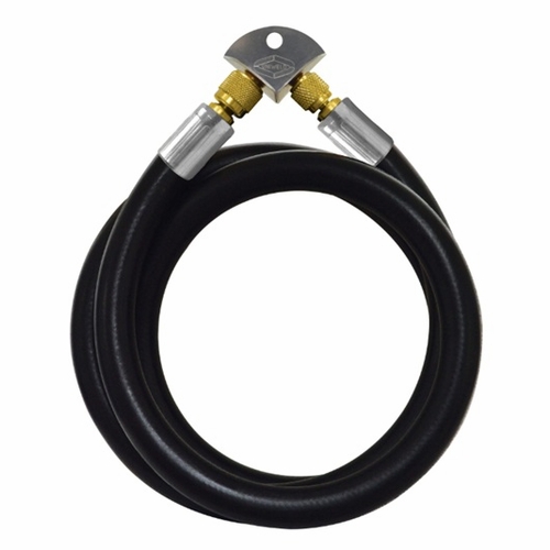UNIWELD MEH6 72 inch (182cm) 1/2 inch MAXEVAC HOSE, 3/8 inch STR. X 1/4 inch STR., BLACK WITH ME