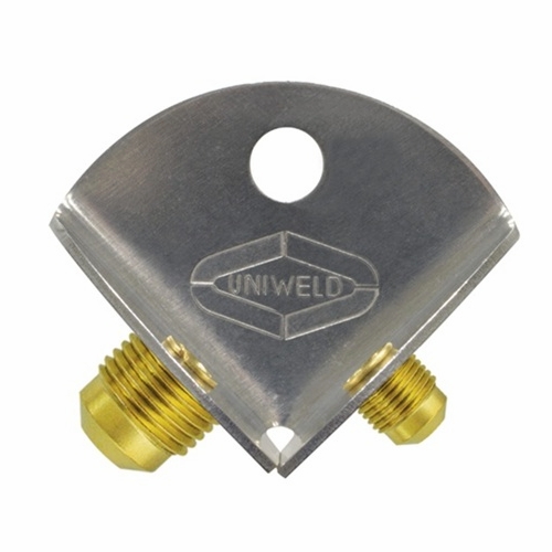 UNIWELD MEHP MAXEVAC METAL HOSE PROTECTOR 1/4 inch MF X 3/8 inch MF UPC 92913