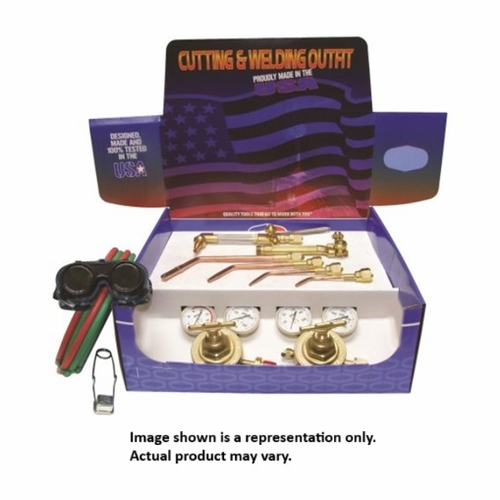Uniweld Oph1-780A-Tfb Roughneck H/D Outfit Cga510, W/Flashback Arrestors, Grd. T Hose