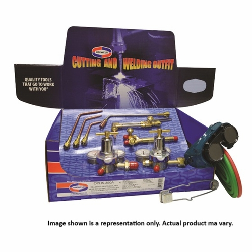 UNIWELD OPH5-350A-4-2FB / UPC 81029 All Trades Med Duty Cutting and Welding Outfit No Access w/FB Ar