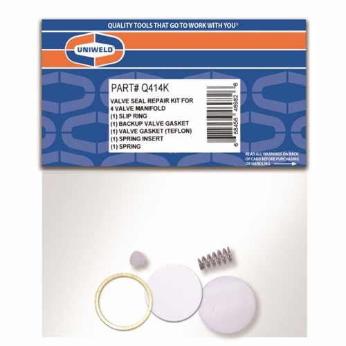 UNIWELD Q414K 4-V MANIFOLD, VALVE SEAL REPAIR KIT UPC 46982