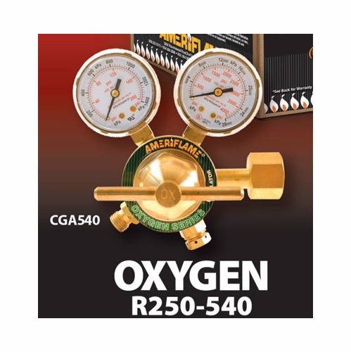 UNIWELD R250-540 Medium Duty Oxygen Regulator, CGA540