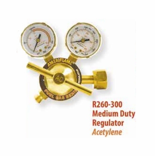 Uniweld R260-300 Medium Duty Acetylene Regulator, Cga300