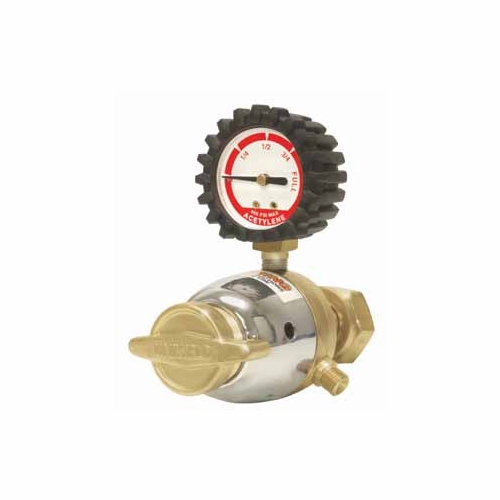 UNIWELD RB / UPC 12010 Lt Duty 1 Stage Regulator Acetylene w/Gauge Boot 2-15 PSIG  inch A inch  LH C
