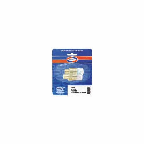 UNIWELD RCVB / UPC 10200 Regulator Check Valves Display Card Set inch B inch Fittings MINIMUM ORDE