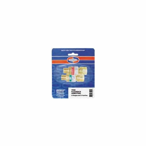 UNIWELD RFAA / UPC 10210 Regulator FB Arrestors Display Card Set inch A inch Fittings MINIMUM ORDE