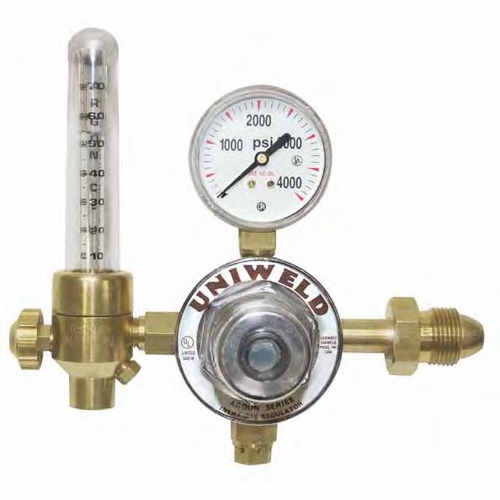 UNIWELD RHF8214 / UPC 11601 Single Gas Calibration Flowmeter Regulator Argon 10-70 SCFH CGA580 MINI