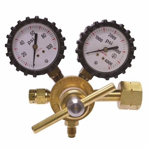 UNIWELD RNH100 H2N2 TRACER GAS REGULATOR, INLET CGA350, OUTLET 1/4 inch MF, DELIVERY PRESSURE 0-90