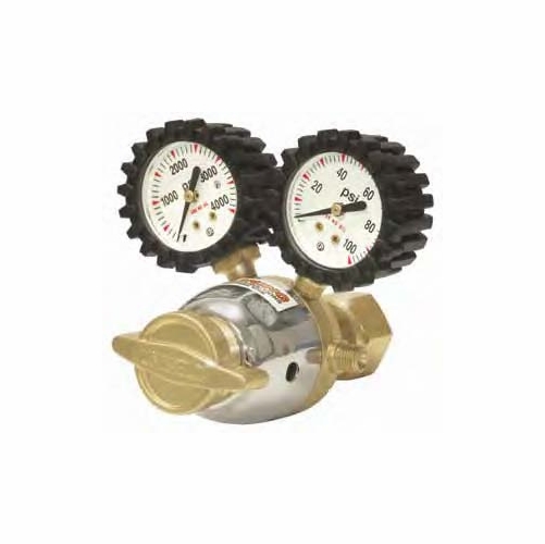 UNIWELD RO / UPC 12000 Lt Duty 1 Stage Regulator O2 w/Gauge Boots 2-60 PSIG  inch A inch  LH CGA540
