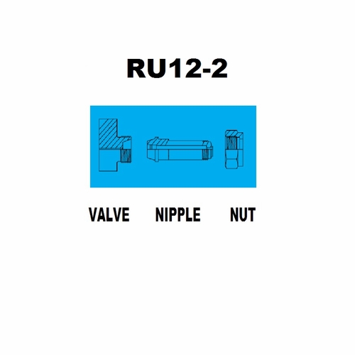 UNIWELD RU12-2 / UPC 12916 Inlet Nipple CGA520 1/4 inch - 18 NPT, 2-3/8 inch Long MINIMUM ORDER 1