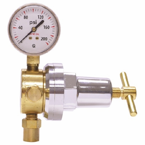 Uniweld Ruhl8213  Med Duty 1 Stage Line Regulator Co2 5-125 Psig 5/8 Inch -18 Rh Cga320 Upc 11203