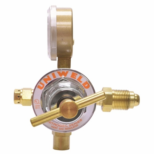 UNIWELD RUHS8215 Med Duty 1 Stage Station Regulator Nitrogen 5-125 PSIG 5/8 inch -18 RH UPC 11305