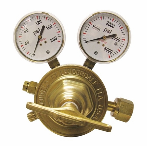 UNIWELD RV8010 Hvy Duty 1 Stage Regulator O2 5-125 PSIG B RH CGA540 UPC 10010