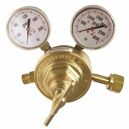 UNIWELD RVT8013 Heavy Duty 2 Stage Regulator CO2 5-125 PSIG 5/8 inch -18 RH CGA320 UPC 10106
