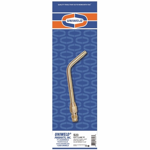 UNIWELD S23 Air/Acetylene Soft Flame Tip Screw Connect UPC 43143