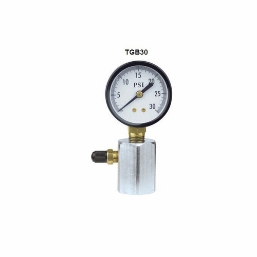 Uniweld Tgb130 1 Inch  Gas Test Gauge, 30 Psi, Top Mount Upc 41105