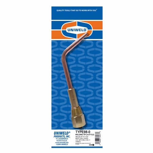 Uniweld Type98-0  Oxyacetylene/Hydrogen/Map//Pro/Propane/Natural Gas Complete Welding Tip Upc 30501