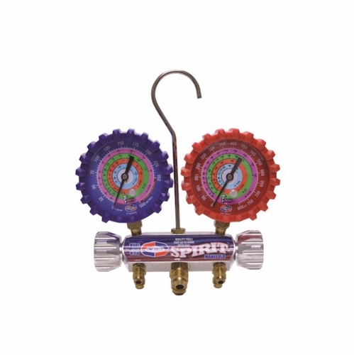 Uniweld Usfm 2-Valve Spirit Fast-Flo Manifold (R410A/R22/R404A/R134A) No Hoses