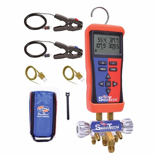 Uniweld Usman38 Smartech Digital Wireless Manifold With 3/8 Inch  Center Port Fitting (No Hoses)