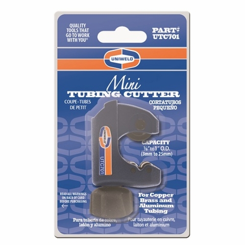 UNIWELD UTC701 1/8 inch  to 1 inch  (3-25MM) O.D. PREMIUM MINI-TUBE CUTTER (70000)