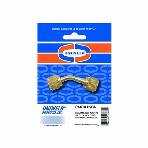 Uniweld Uvga Vacuum Gauge Adaptor, 1/4 Inch  Female X 1/4 Inch  Female