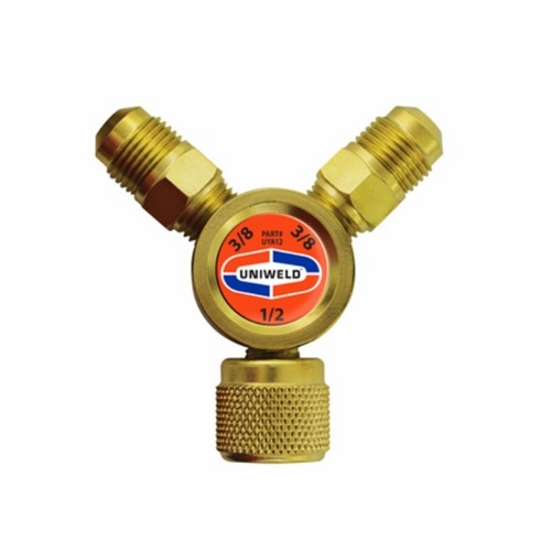 Uniweld Uya12 Maxevac Y Adapter, 1/2 Inch  Ff X (2) 3/8 Inch  Mf Upc 92907