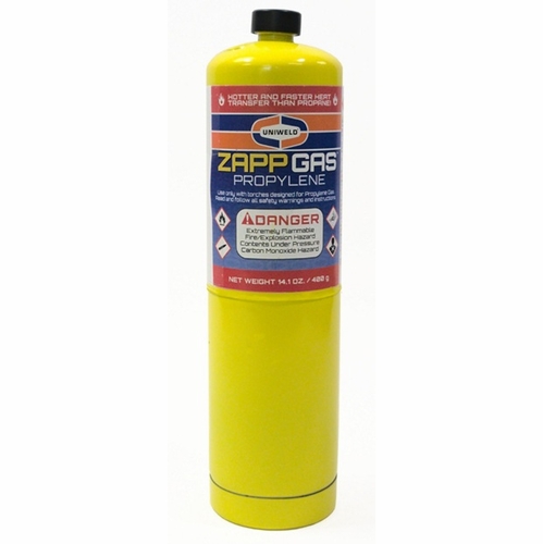 UNIWELD ZDC ZAPP GAS™ DISPOSABLE CYLINDER (SOLD IN UNITS OF 12 PER BOX ONLY) UPC 40069
