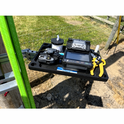 Uteck 55800-Kit Ladder Splicing Platform Kit With Cleaver Mount, Led Work Light And Pole Mount