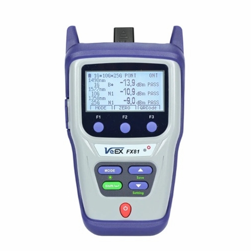 Veex Fx81 Pon Power Meter, 1G/10G - 1270/1310//1490/1577Nm, Sc/Apc