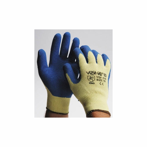Versa-Gard Vgf-310/10 K1 Size 10 Seamless 10 Gauge Yellow Kevlar Knit Glove Dip Coated