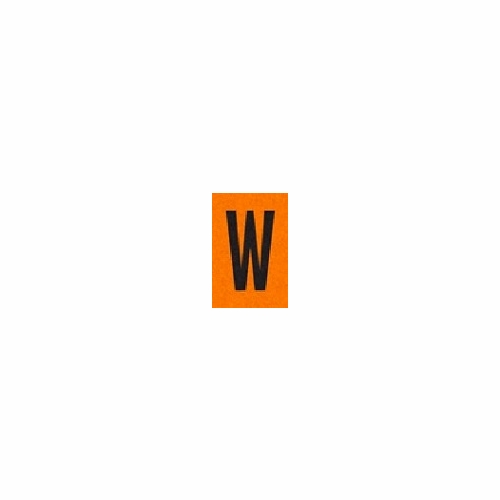 W  BLACK ON ORANGE REFLECTIVE 1 X 1.5 PACK OF 25 PT-RD-O-W-BLK/ORG